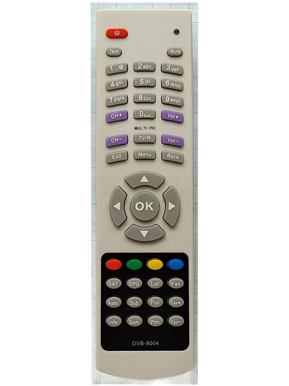 Пульт EVROSKY DVB-8004 ( SAT )