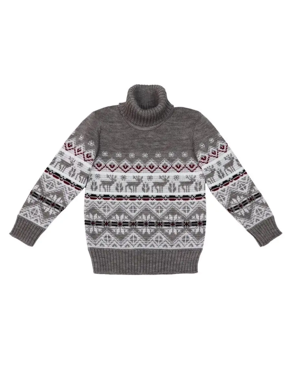 Свитер вязаный с горлом