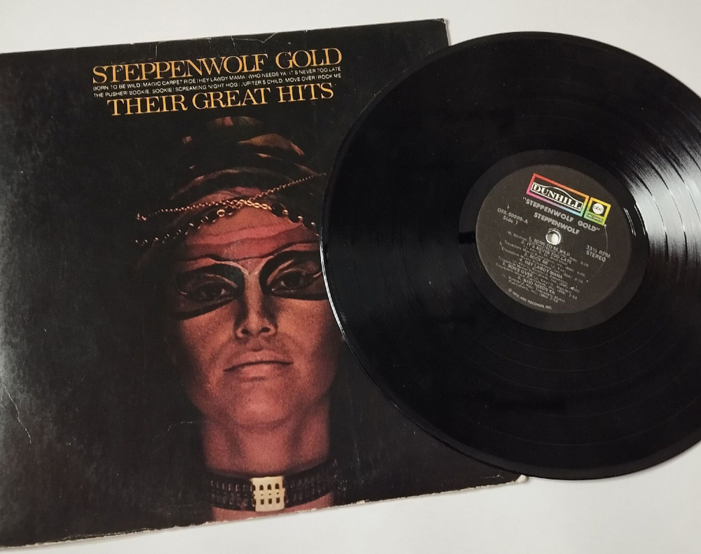 Винтажная виниловая пластинка LP Steppenwolf Gold (Their Great Hits) (USA 1972)