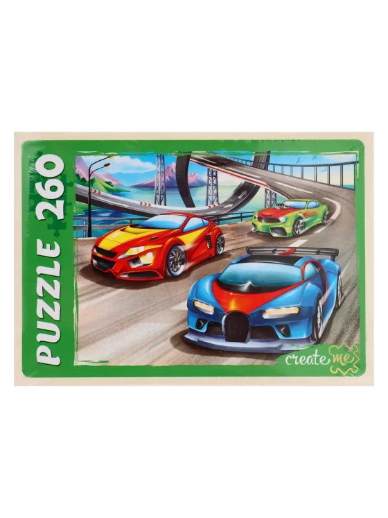 Пазл для детей 6 7 8 лет Гонки 260 элементов