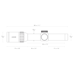 Оптический прицел Hawke Endurance 30 WA 1-4х24 SFP ( Сетка L4a / с подсветкой )