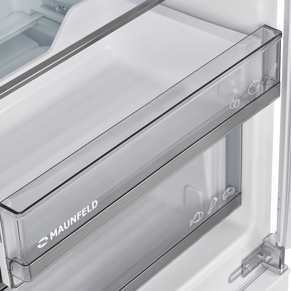 Встраиваемый холодильник NO FROST с инвертором MAUNFELD MBF177NFFWGR Inverter