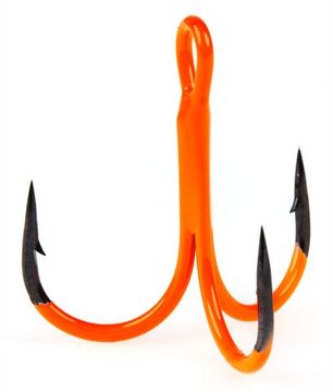 Крючки-тройники Lucky John  Orange UV LJH201 разм.K03 4 шт.