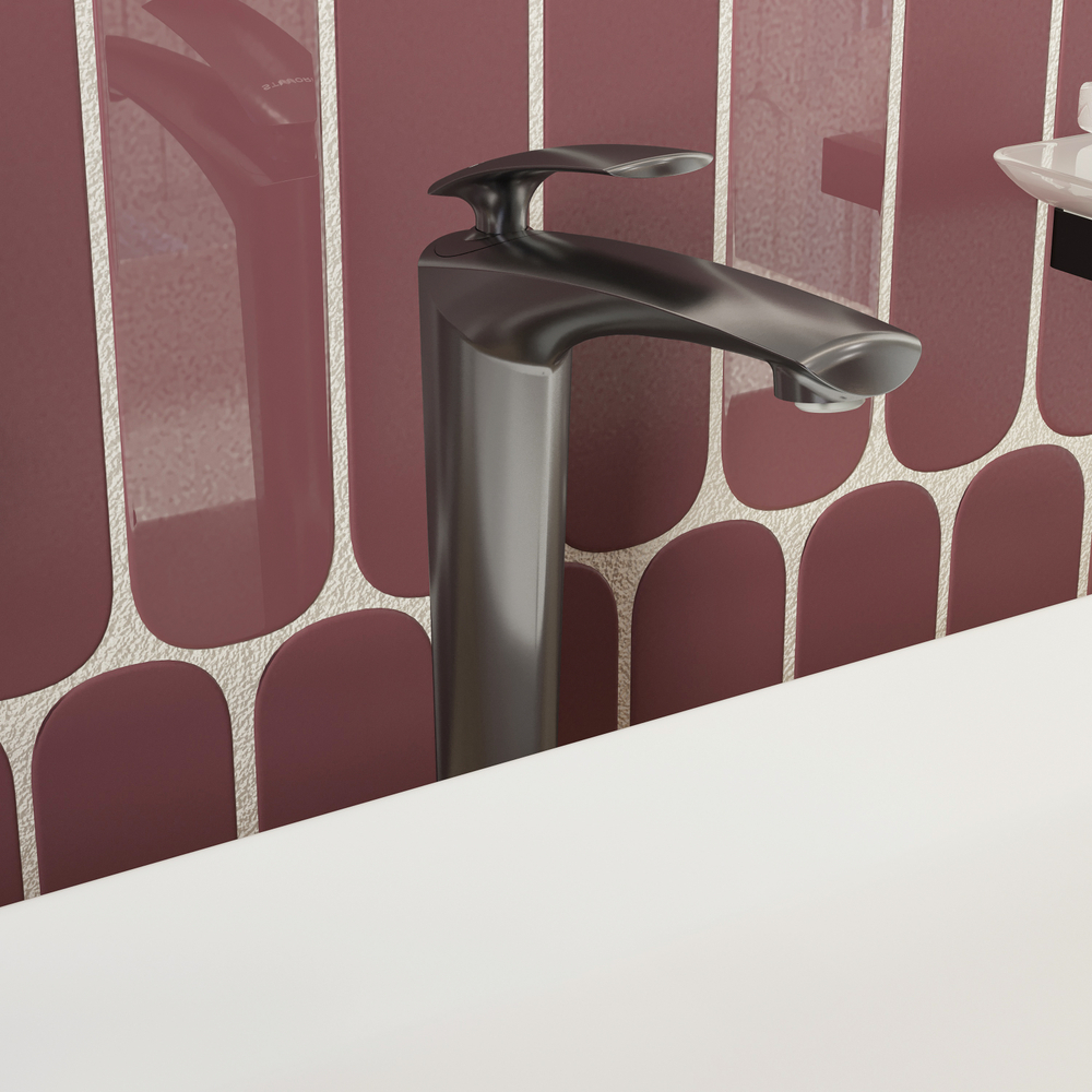 Смеситель для раковины STWORKI Гётеборг S03020GB вороненая сталь