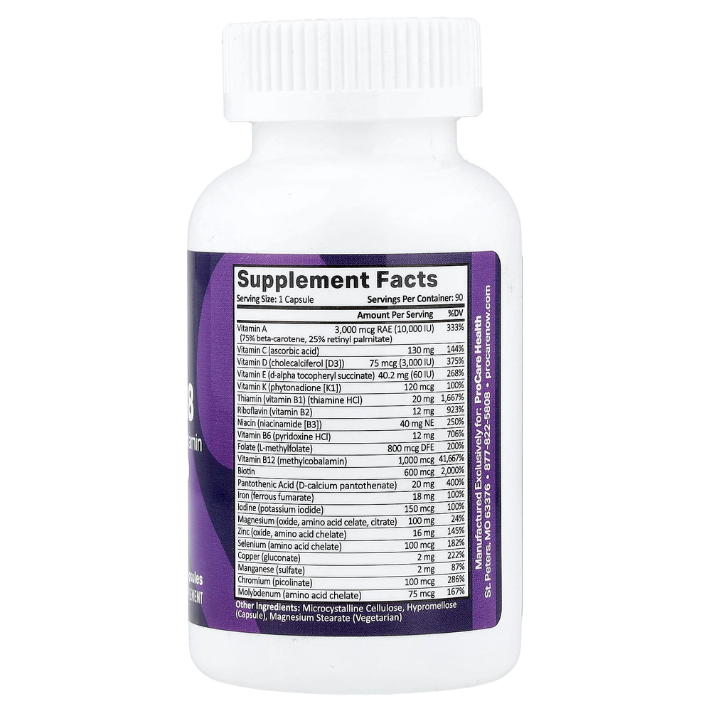 ProCare Health, Core 18, бариатрические мультивитамины, 90 капсул