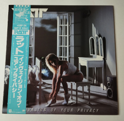 Винтажная виниловая пластинка LP Ratt Invasion Of Your Privacy (Japan 1985) (Obi) Never Use Love