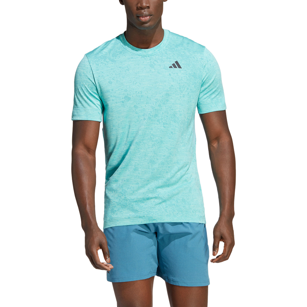 Мужское теннисное поло adidas FreeLift T-Shirt Men - Turquoise