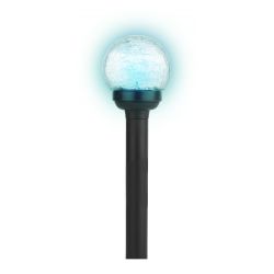 SL-PL33-CRAC ЭРА Садовый светильник на солнечной батарее, пластик,стекло, черный, 33 см