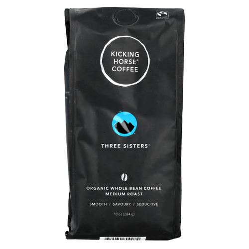 Kicking Horse, Three Sisters®, органический кофе в зернах, средняя обжарка, 284 г (10 унций)