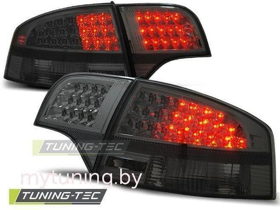 Задние фонари Audi A4 B7 sedan smoke led