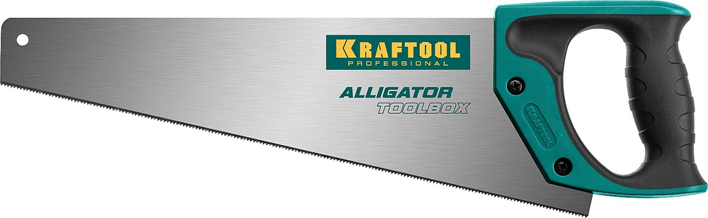 Ножовка (пила) ″Alligator TOOLBOX 13″ 350 мм, 13 TPI, специальный зуб, компактная, точный рез всех видов материалов, KRAFTOOL