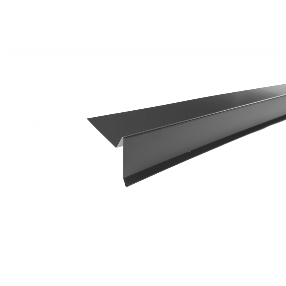 Планка торцевая Технониколь Shinglas RAL 7024 темно-серая 75х25х65х5 мм