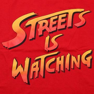 Футболка Sneaktip Streets Is Watching красная