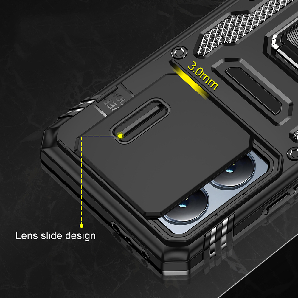 Чехол Safe Case с кольцом и защитой камеры для Xiaomi 14T
