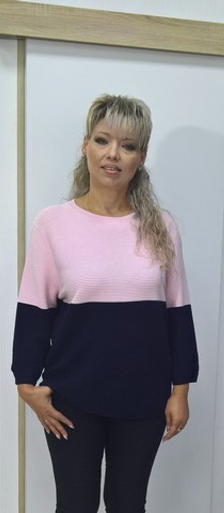 Нарядный джемпер комбинированной расцветки