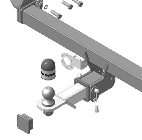 Фаркоп Motodor для Omoda C5 2024- (оцинк. Шар) арт.99029-E