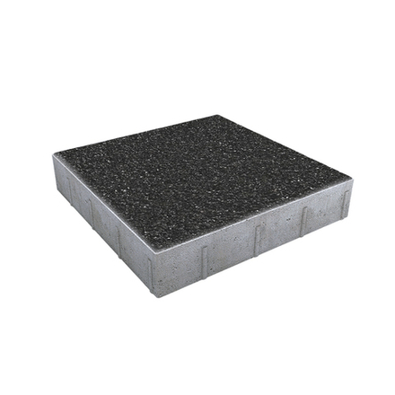 Тротуарная плитка КВАДРАТ 500х500 мм - Стоунмикс Черный
