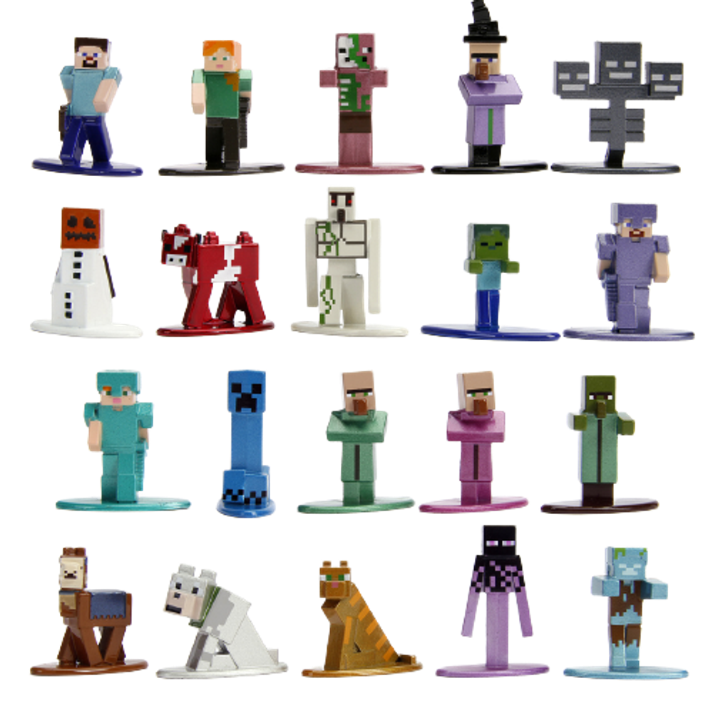 Набор Jada Toys Nano Metalfigs Minecraft wave 2