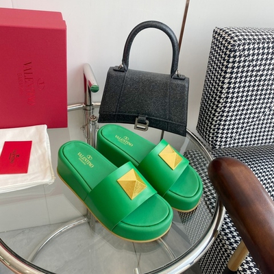 Valentino Roman Stud Slide Sandal