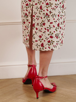 Платье миди с коротким рукавом