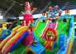 Коммерческий надувной батут «Парк развлечений Мульти» 15*8*8 м