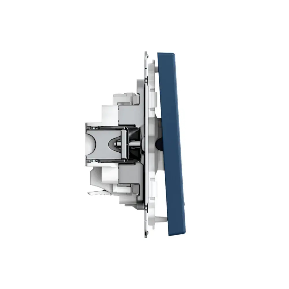 ARTGALLERY 1-клавишный ВЫКЛЮЧАТЕЛЬ с подсветкой, 10АХ, механизм, быстрозажим. клем., АКВАМАРИН