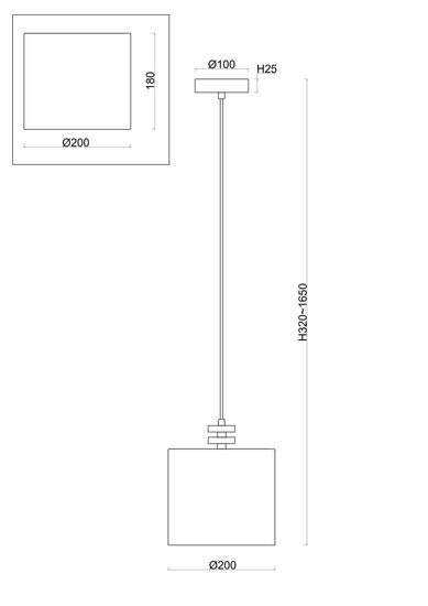 Подвесной светильник Freya FR5265PL-01BS