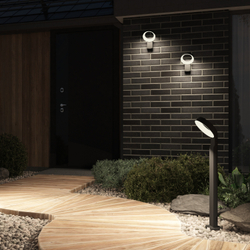 DK9718-BK Ландшафтный светодиодный уличный светильник SANVIK, IP65, 12 Вт, 3000К, черный, алюминий