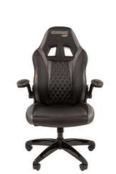 Офисное кресло Chairman   game 15 Россия экопремиум черный/серый н.п.