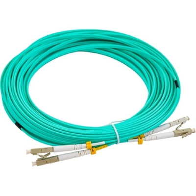 Hyperline FC-D2-503-LC/PR-LC/PR-H-15M-LSZH-AQ Патч-корд волоконно-оптический (шнур) MM 50/125(OM3), LC-LC, duplex, 10G/40G, LSZH, 15 м