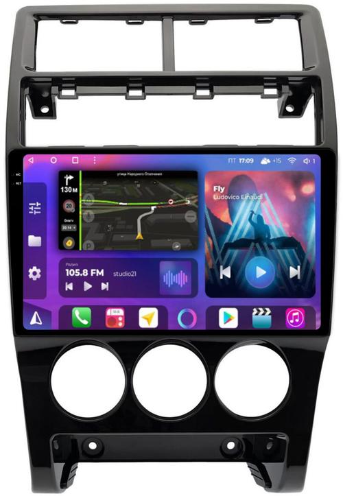 Магнитола для Lada Priora 2013-2018 - FarCar BM3018M-2K монитор 9.5" 2K QLED на Android 14, Быстрая, CarPlay, 4G SIM-слот
