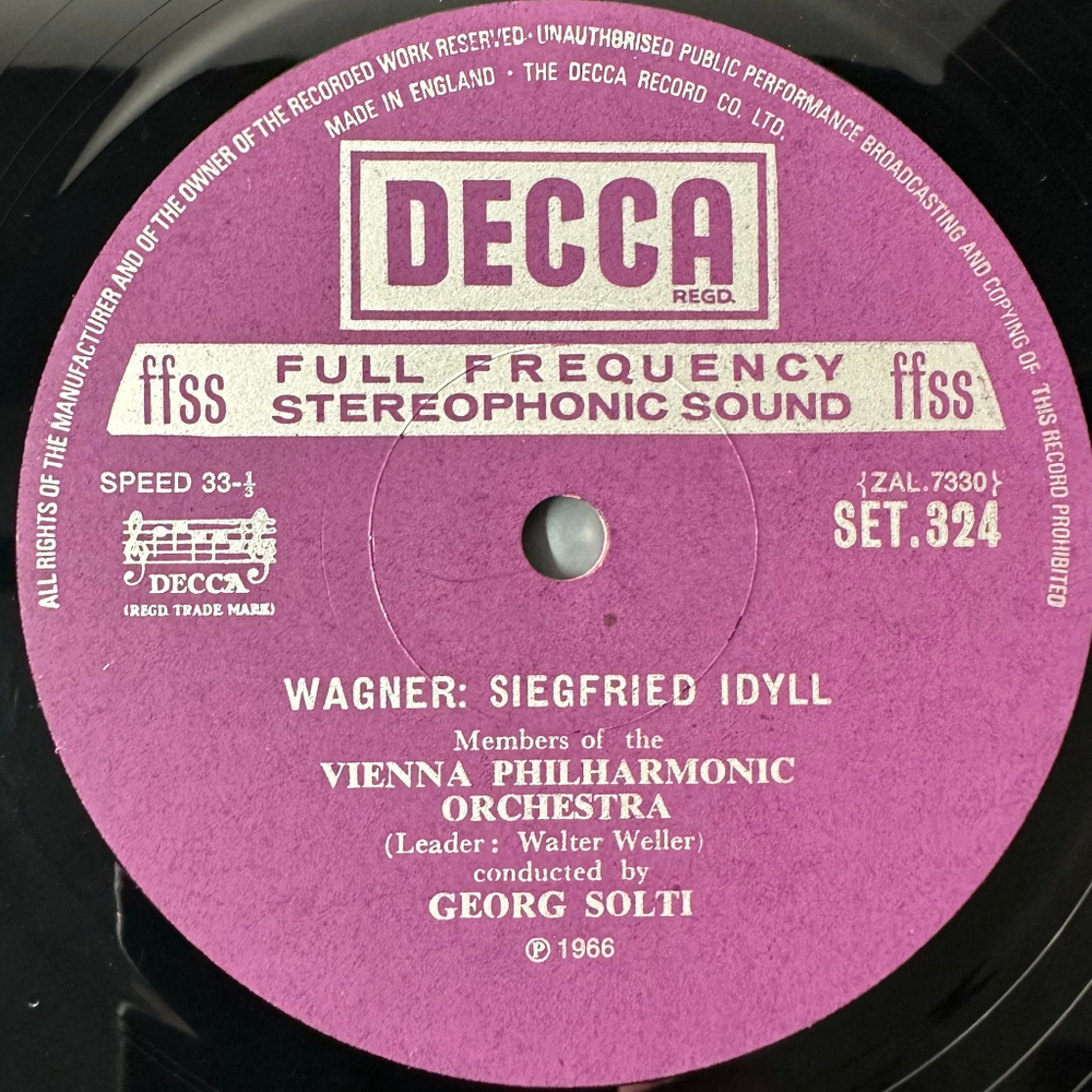 Брукнер - Симфония № 7 / Вагнер - Идиллия Зигфрида 2LP (Англия 1968г.)