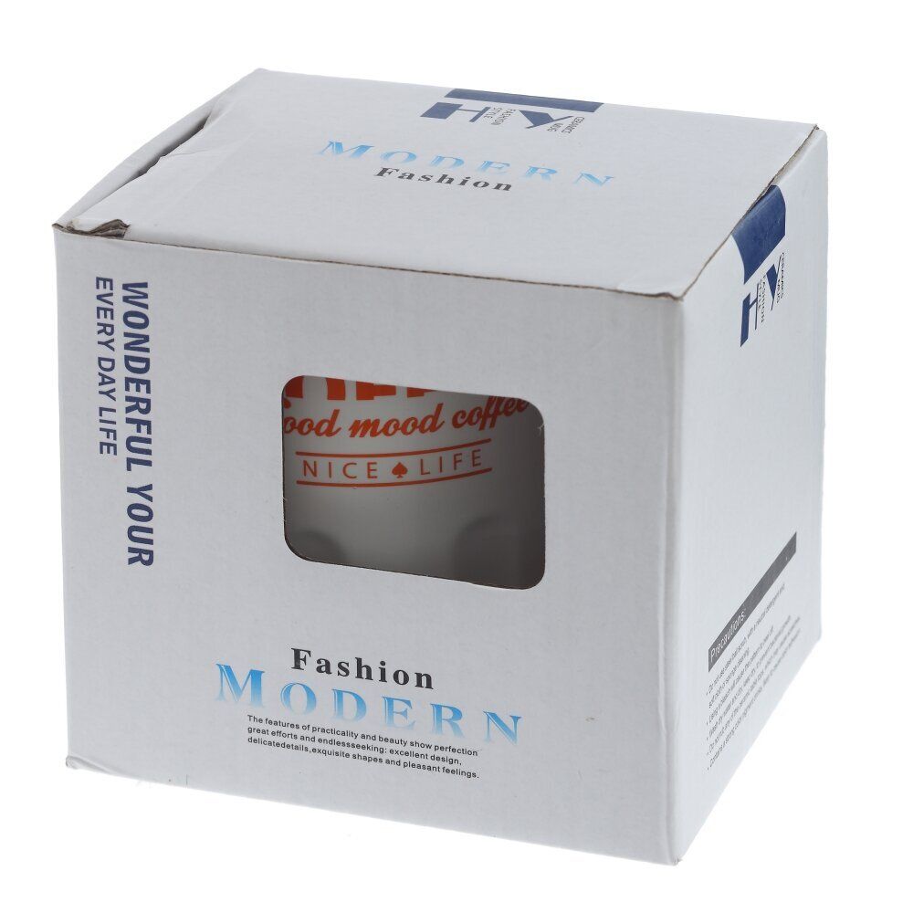 GAEM Кружка с крышкой и ложкой, 350 мл, L13 W9 H11 см, 4в.