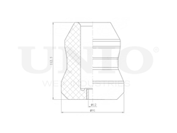 Отбойник заднего амортизатора UNIO DUC-40031
