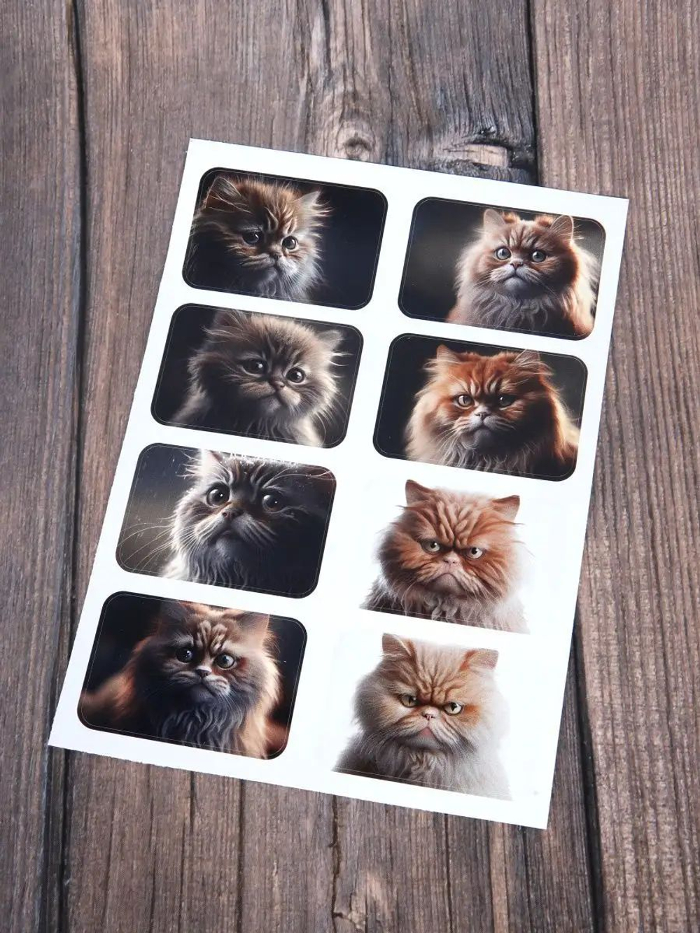 Наклейки детские на телефон стикеры на карту Котики