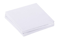 Набор холстов грунтованных на картоне Мастер-Класс (белый акриловый грунт), 10х10 см., 280 г/м2, набор 5 шт.