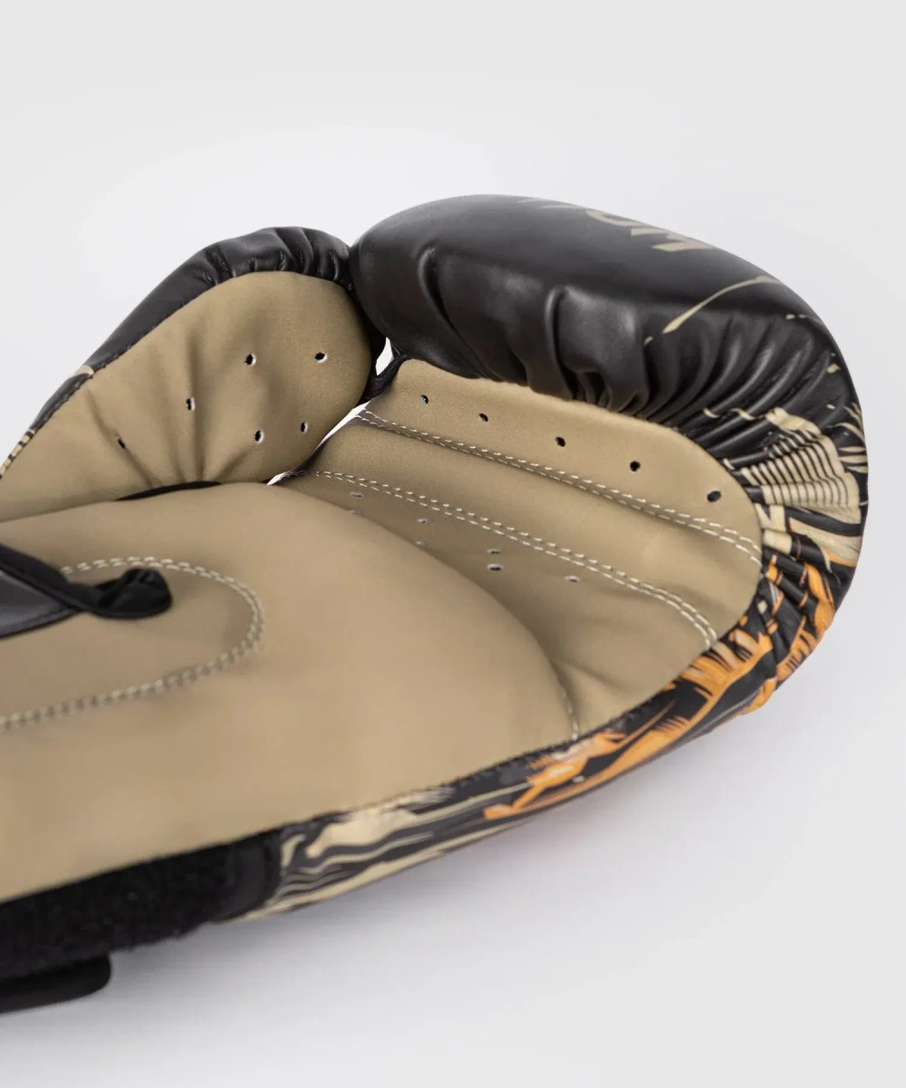 боксерские перчатки Venum Tiger Black/Neon Orange