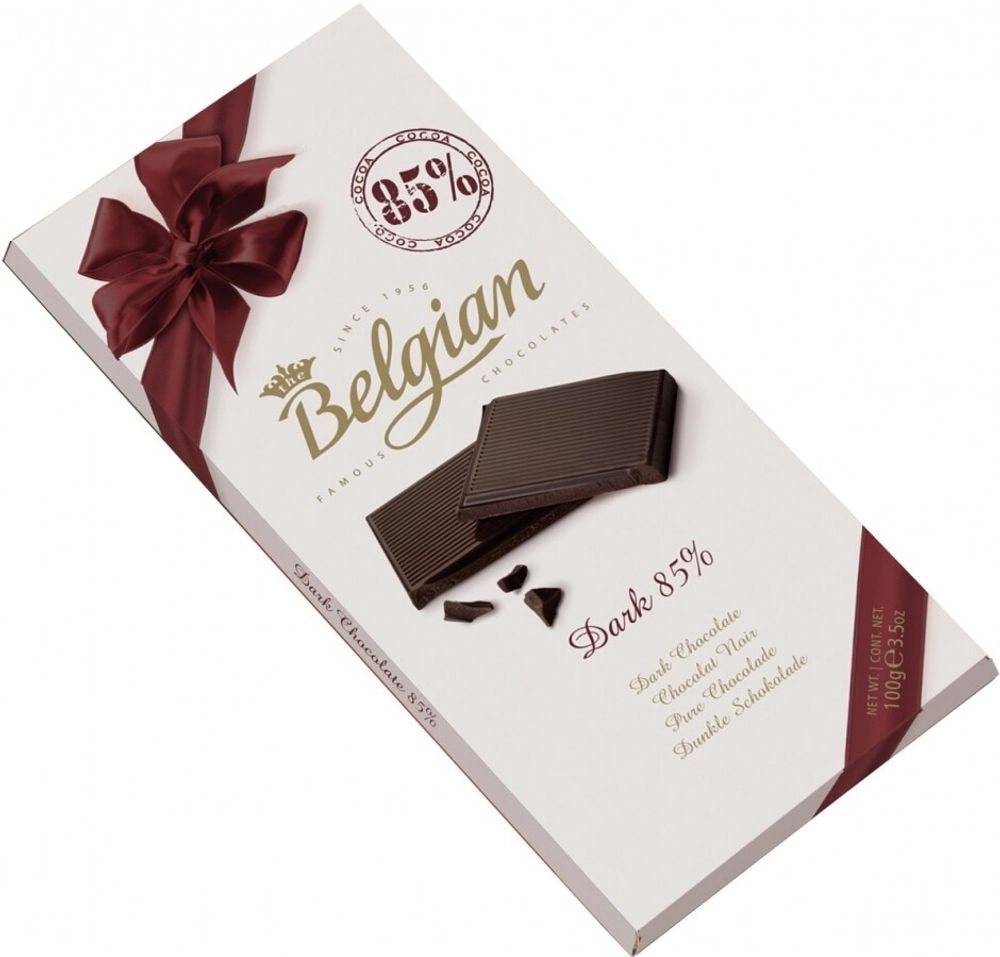 Шоколад Бельгиан Горький шоколад 85% какао / The Belgian Bitter Chocolate 85% cocoa 100г