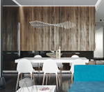 Pendant design lamp Rhythm by Vibia L145 (Black)