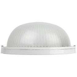 Светильник ЭРА НБП 03-100-001 Акватермо алюминий/стекло IP54 E27 max 100Вт D240 круг белый | Светильники ЖКХ РБ