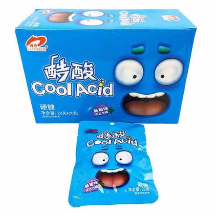 Кислые леденцы (LUXING) Cool acid со вкусом черники 22гр