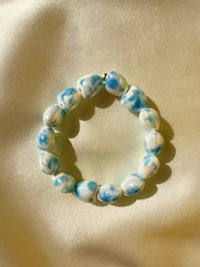 Браслет Сердца - облака из керамики