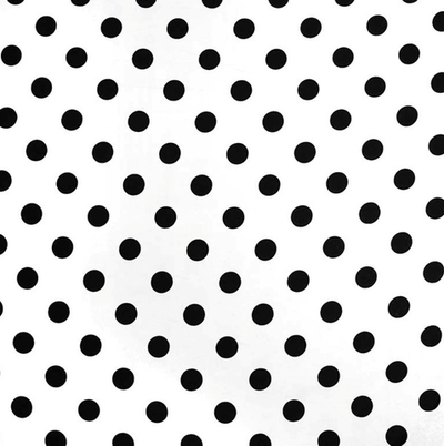 Ткань плательная Кашибо чёрный горох на белом, d 2,1 см