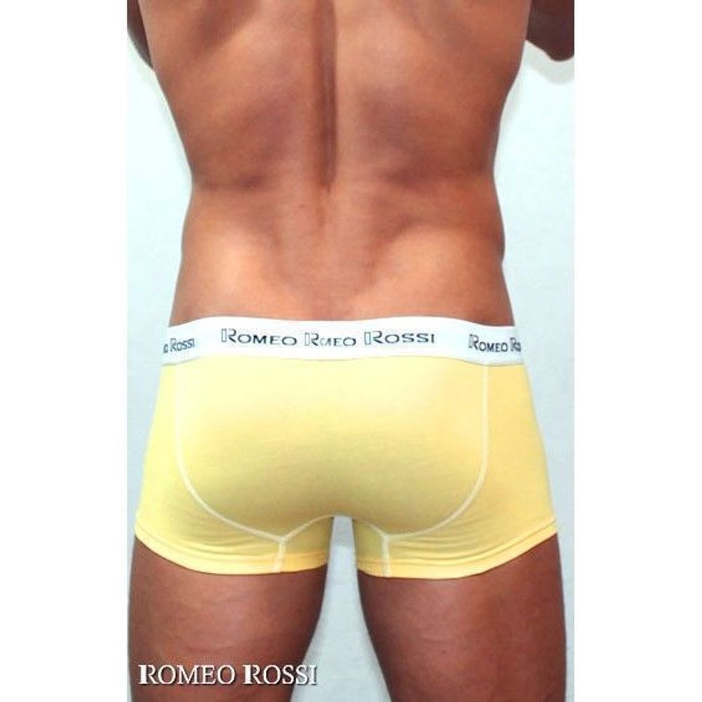 Мужские трусы хипсы желтые Romeo Rossi RR365-13 Boxer Brief
