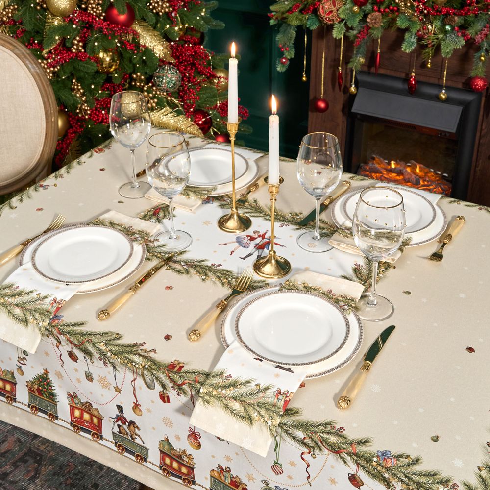 НАБОР САЛФЕТОК ИЗ 2-Х ШТ "ЩЕЛКУНЧИК",40Х40СМ ,100% ХЛОПОК