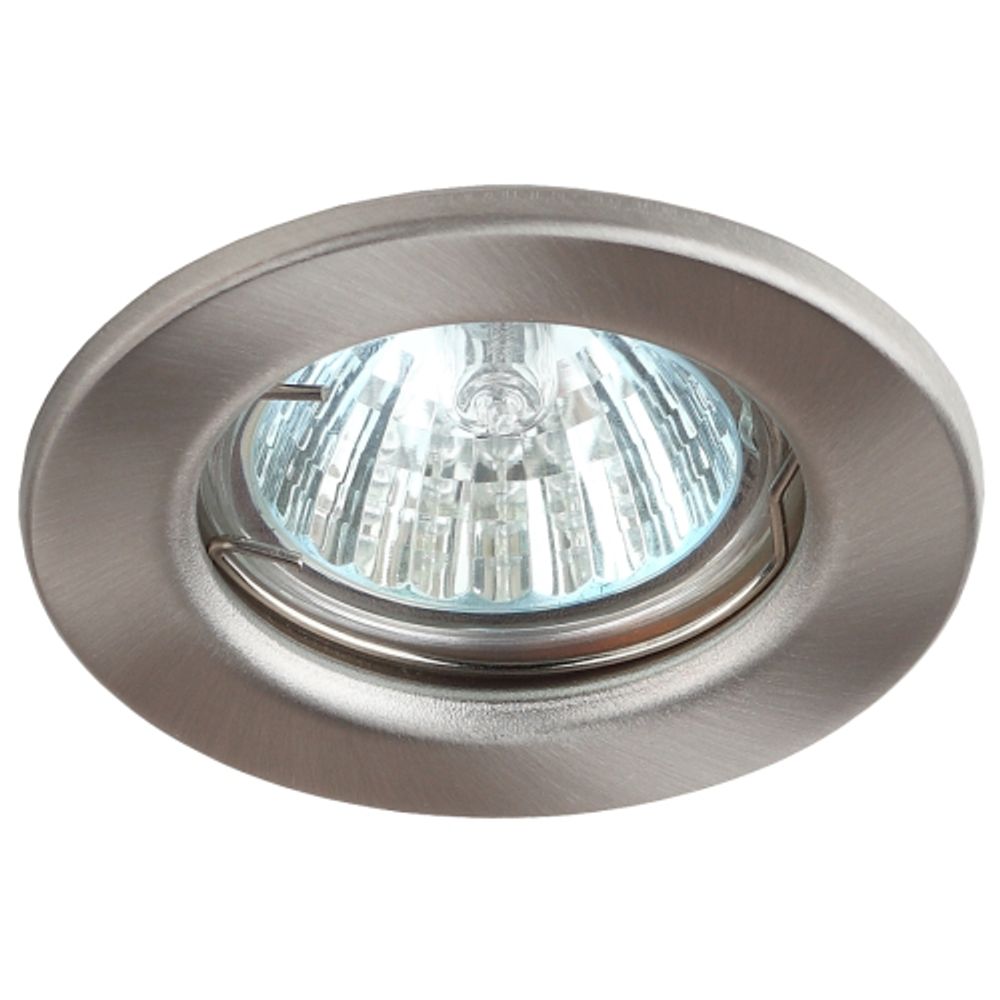 Светильник встраиваемый штампованный ЭРА ST1 SN под лампу MR16 GU5.3 сатин никель