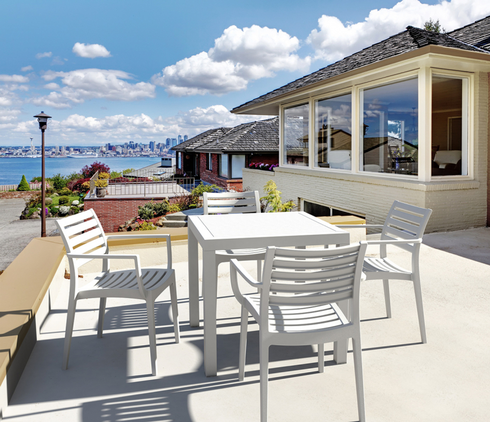 Стол пластиковый Siesta Contract Ares 80, белый