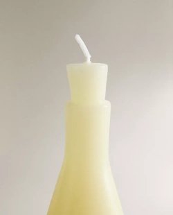 ZARA HOME ДЕКОРАТИВНАЯ СВЕЧА В ФОРМЕ ВАЗОЧКИ, ЖЕЛТО-ОРАНЖЕВЫЙ