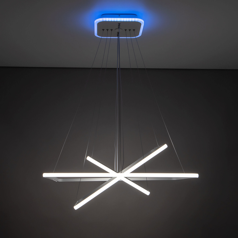 Citilux Неон Смарт CL731AK110E Умная подвесная люстра Белая