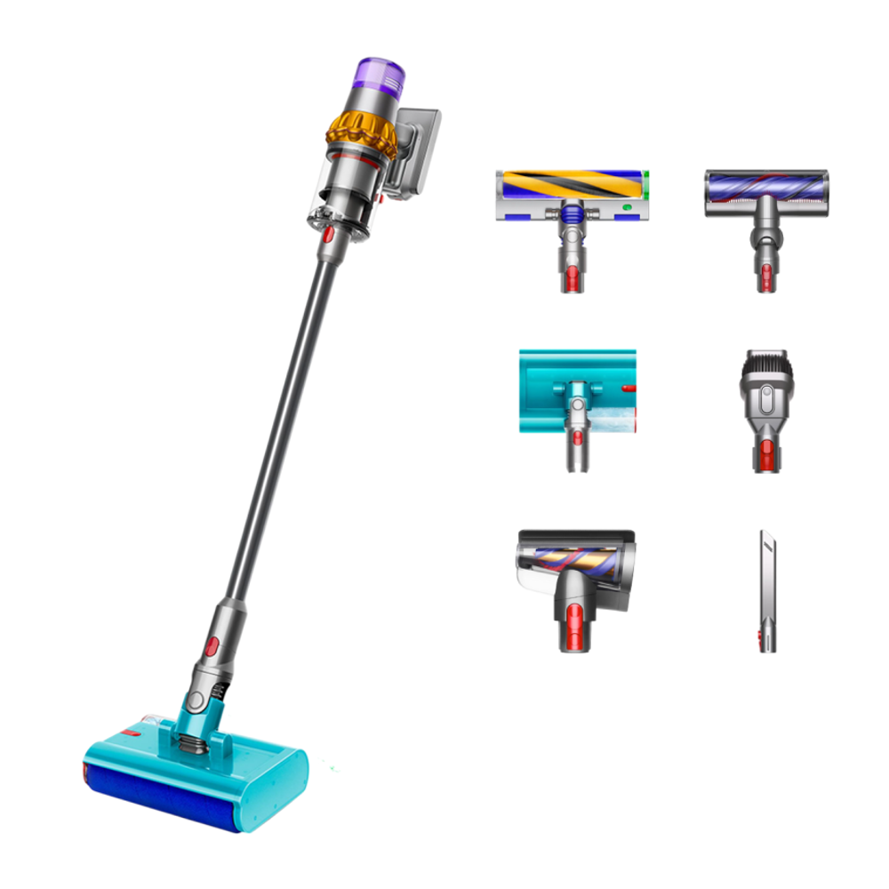 Беспроводной вертикальный пылесос Dyson V15s Detect Submarine (SV47) (Yellow/Nickel) (2023) Пылесос цвета «жёлтый/никель»